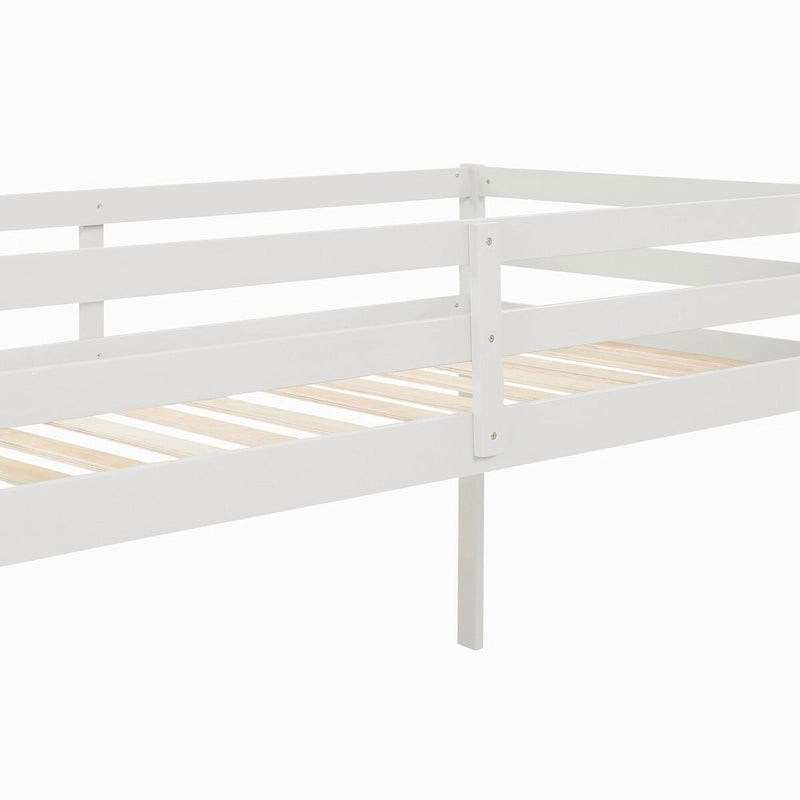 Lit mezzanine double avec escalier et rangement